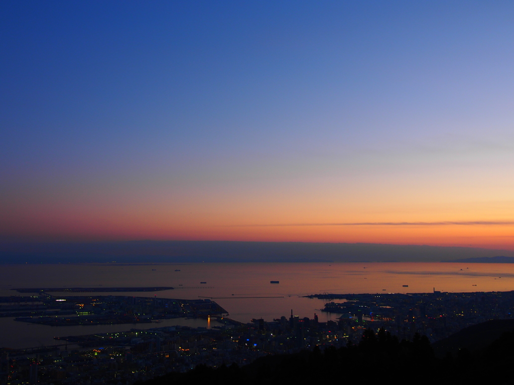 神戸の夕景