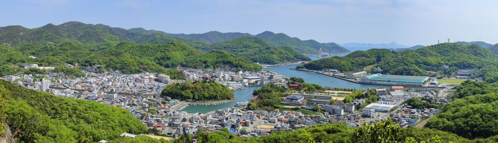 宮山より我が町を望む 《縦撮り９枚パノラマ》