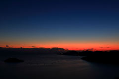 万葉の岬からの夕景