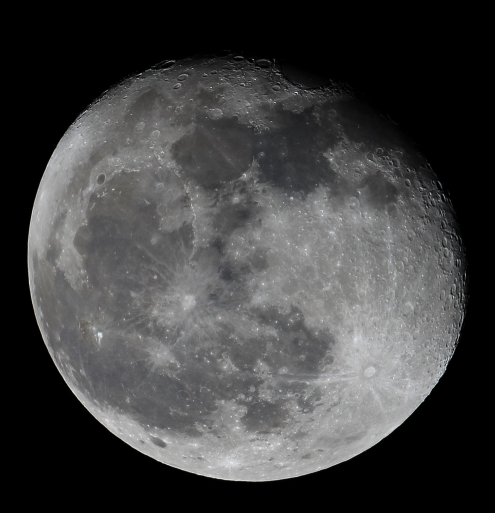 先日の月（SS:1/500）の再処理