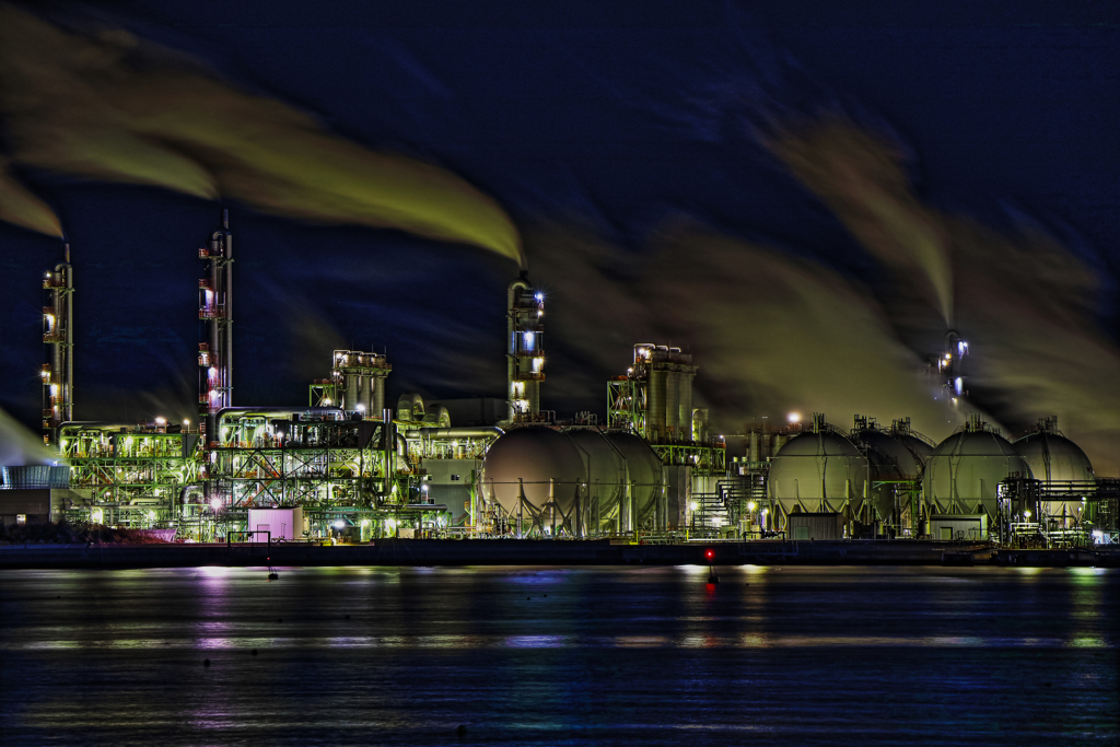 寒い夜 《１枚HDR 油彩調仕上げ》