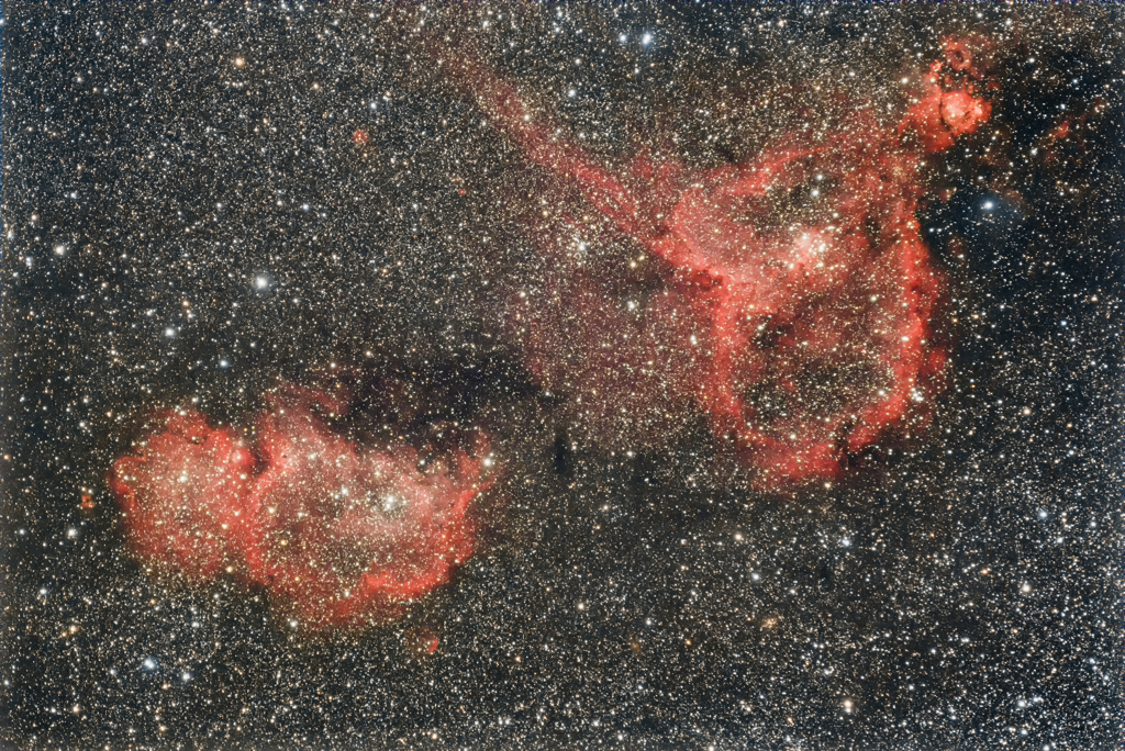 ハート星雲と胎児星雲