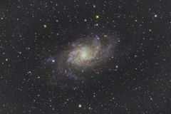 玄関開けるとさんかく座の銀河 M33