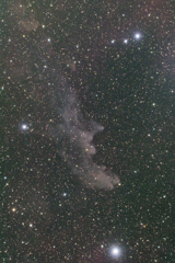 AP赤道儀とMGEN-3で撮る 魔女の横顔星雲