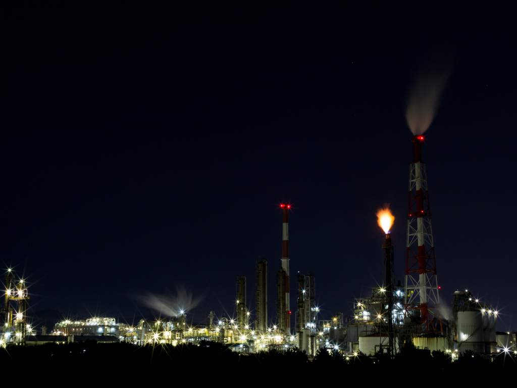 工場夜景 初挑戦