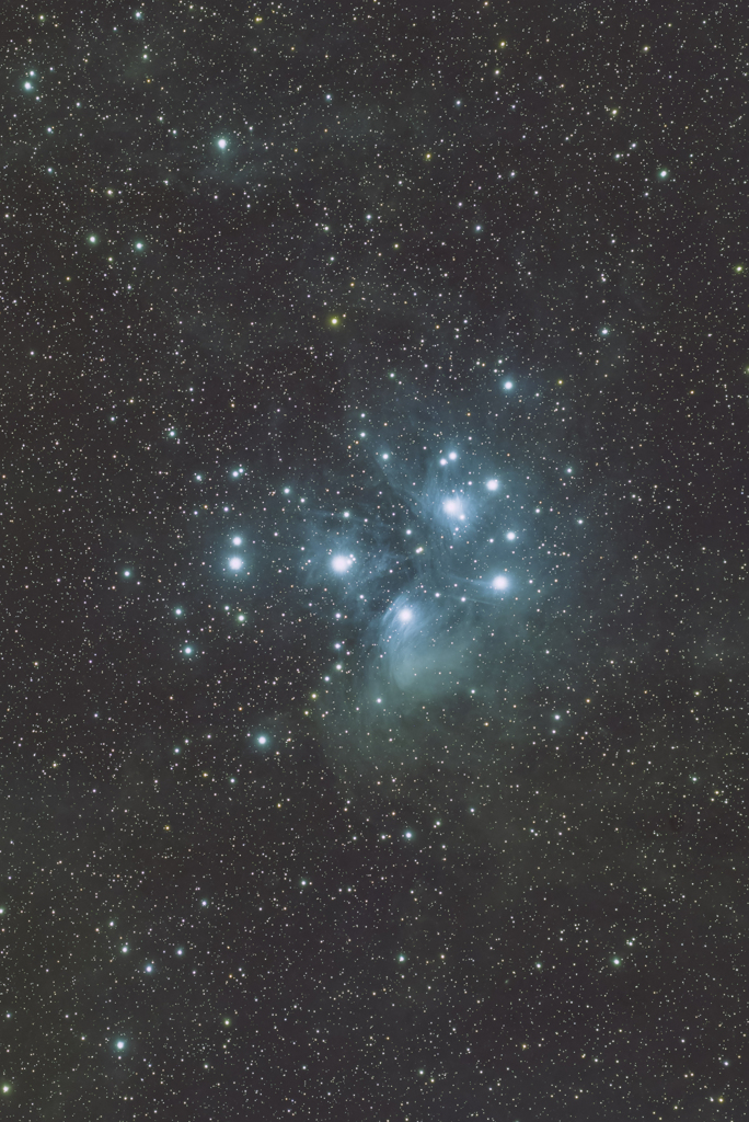 ２年前のプレアデス星団