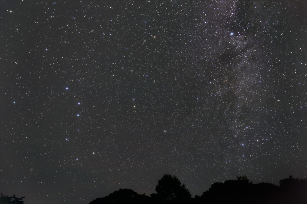 北斗七星と天の川