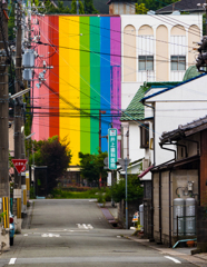 あゝ虹が見える