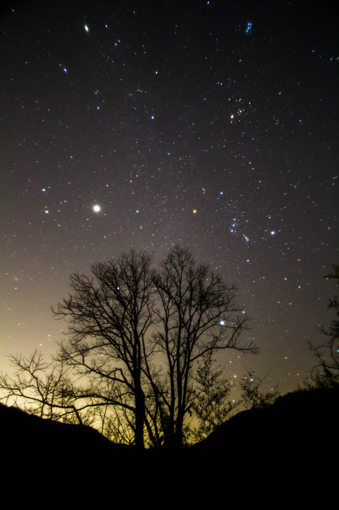 星空の下、独り思ふ