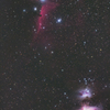 窮屈な馬頭と大星雲