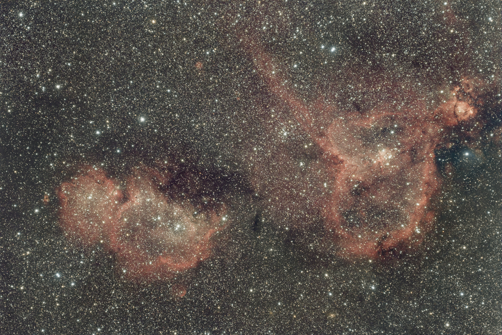 4年前の今日撮影の ハート＆胎児星雲 2022