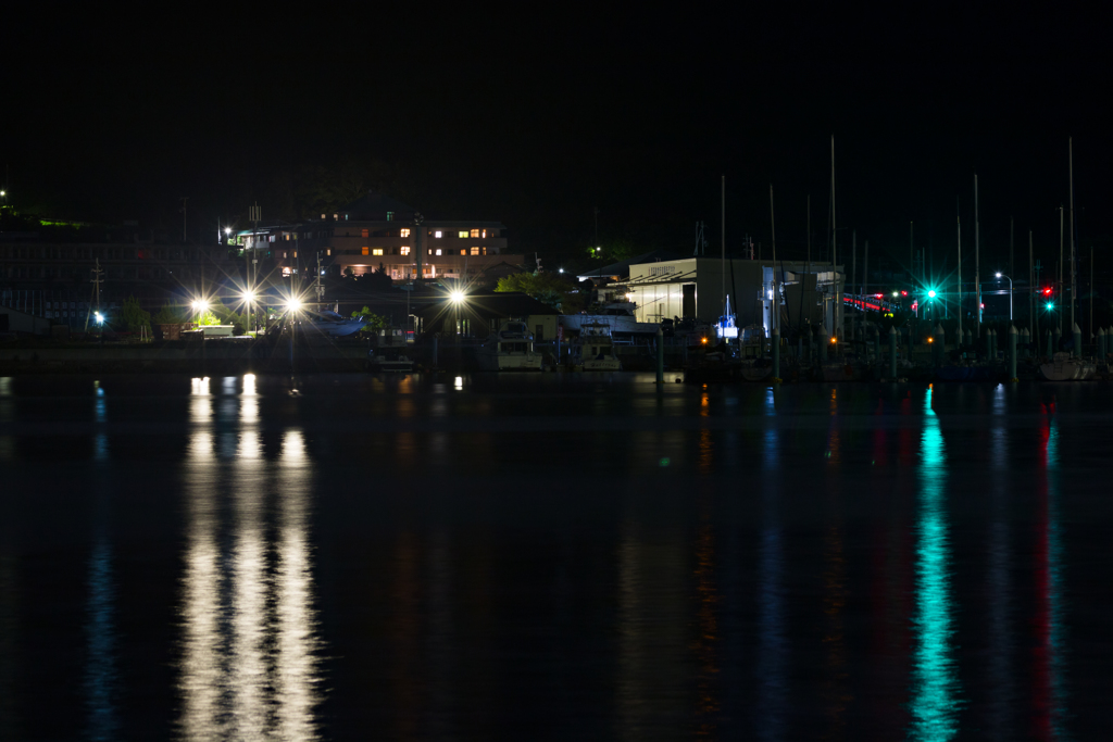 地元の港の夜景 ③