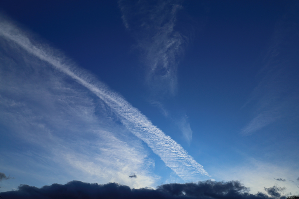 夕刻の青空