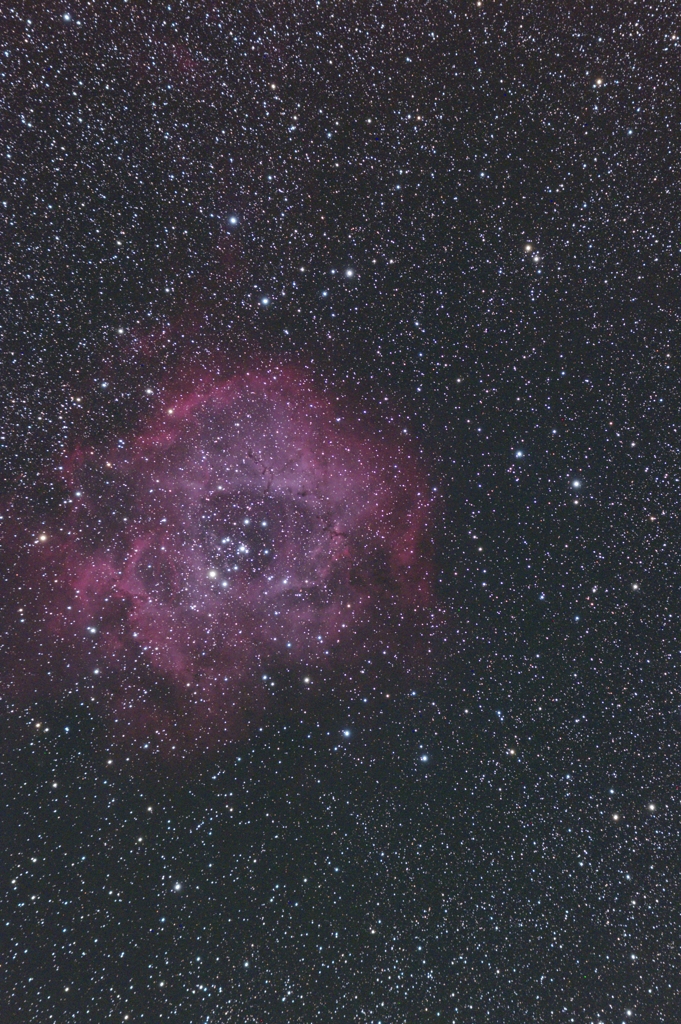 バラ星雲　ノートリミング　from 八塔寺