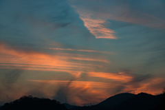 自宅前の夕焼け