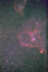 ハート星雲と胎児星雲のごく一部（笑）