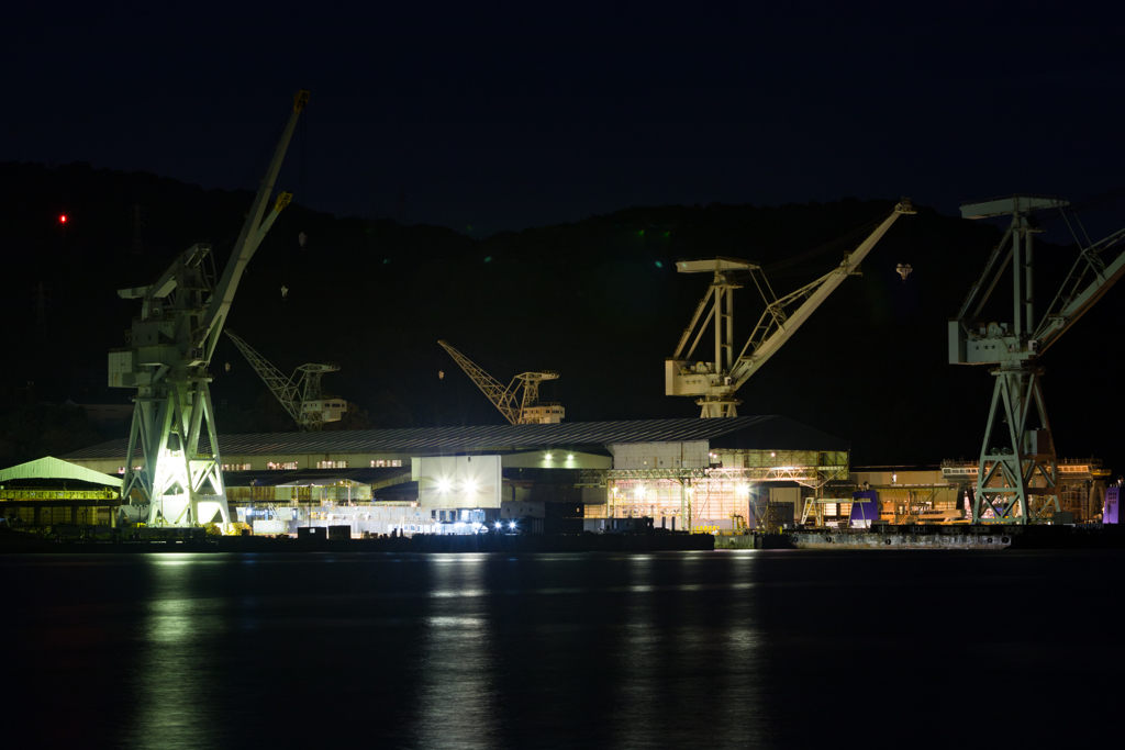 地元の港の夜景 ②