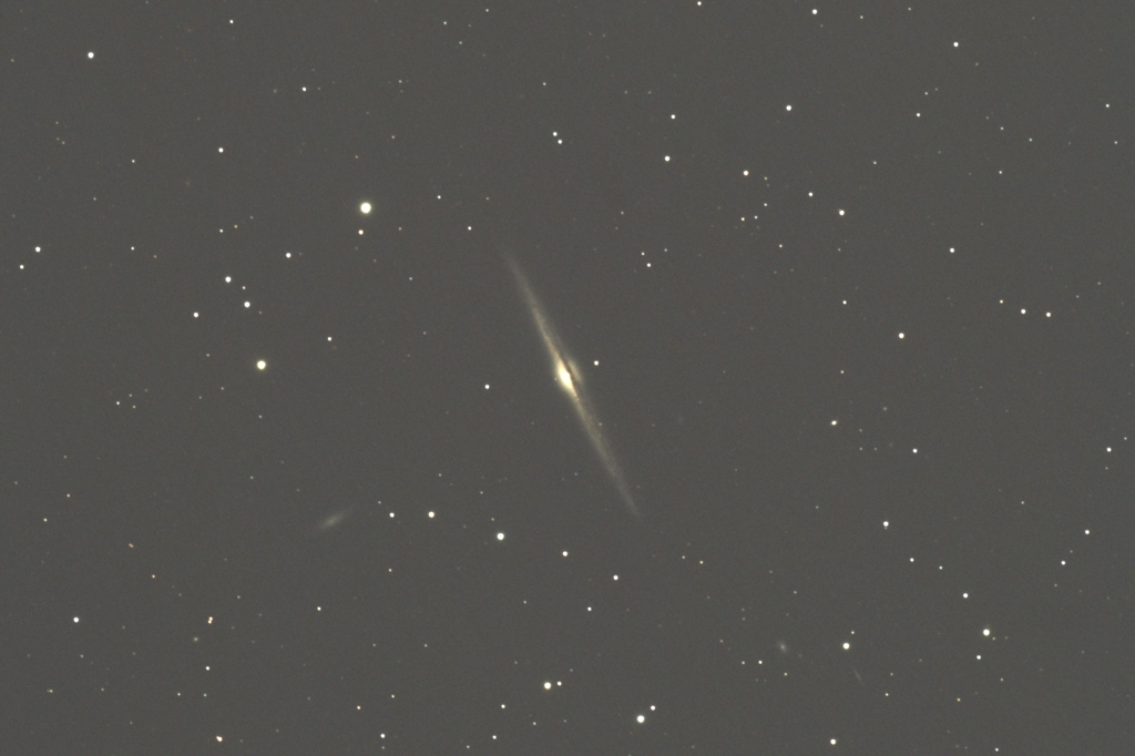玄関ポーチで試写 NGC4565