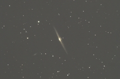 玄関ポーチで試写 NGC4565