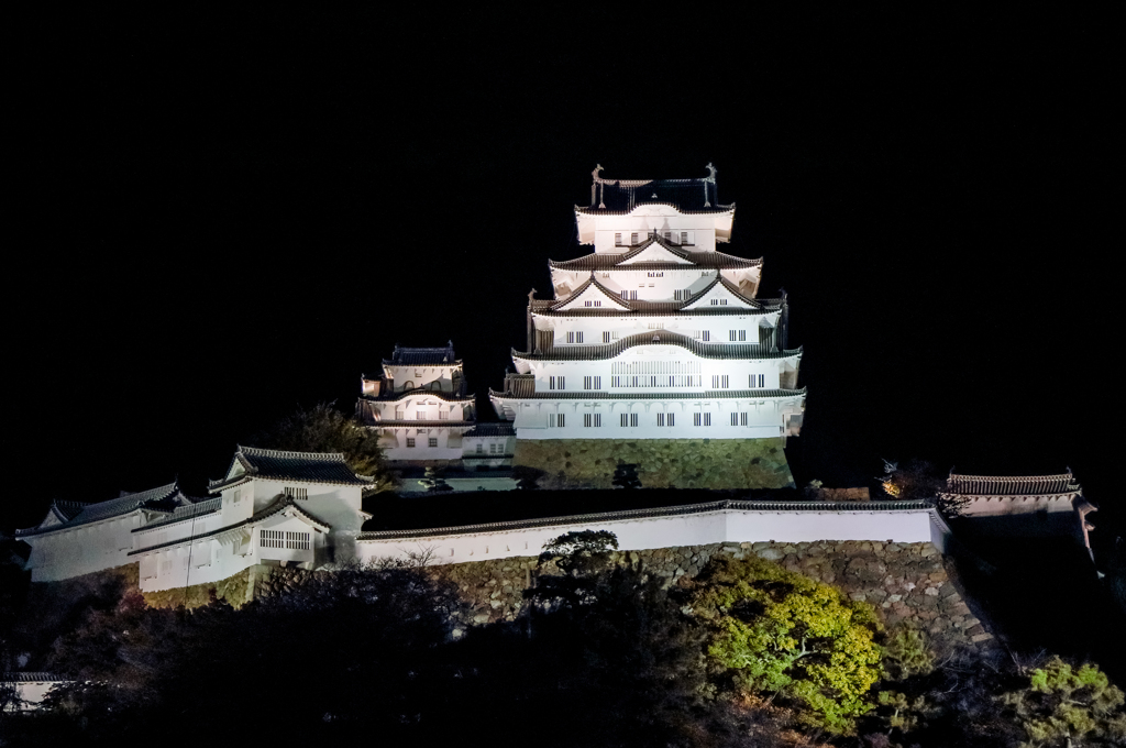 夜の白鷺城