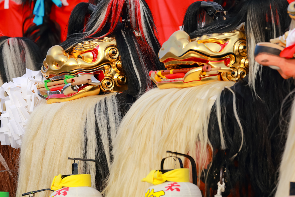 大塩天満宮の毛獅子