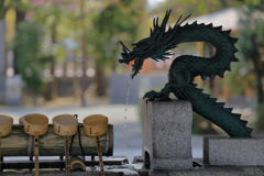 龍の手水場