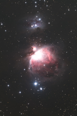 玄関前のオリオン大星雲 330秒 × 16枚 加算平均コンポジット
