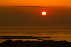 火の山公園からの夕陽