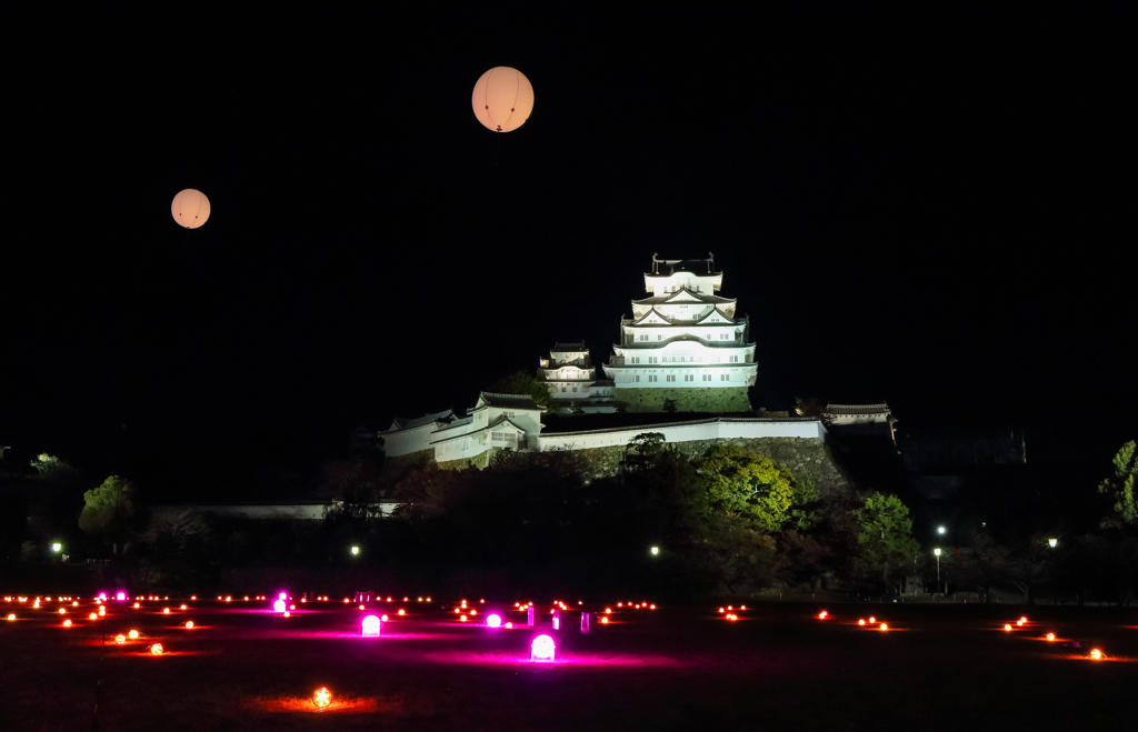 姫路城 千姫入城400年記念イルミネーション ②
