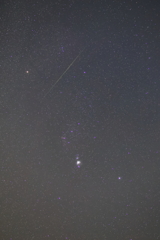 オリオンと流れ星