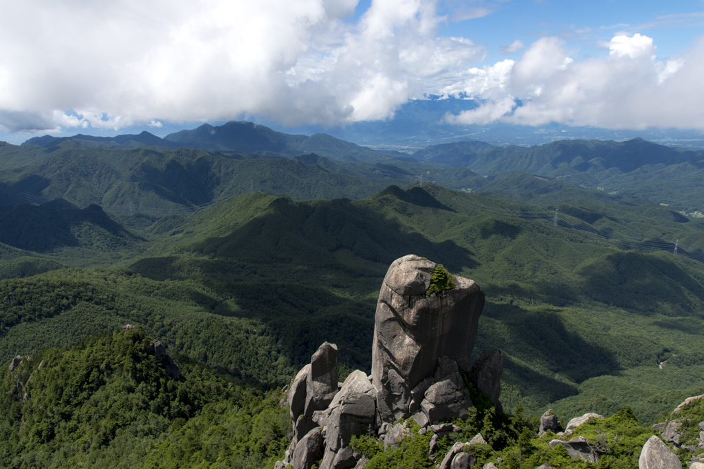 真夏の岩峰