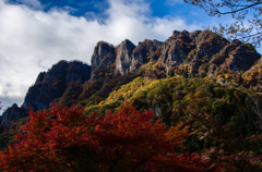 妙義山と紅葉