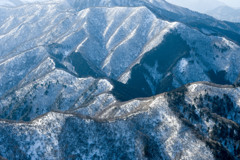 尾根を切り取る