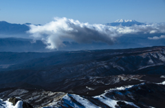 八ヶ岳　御岳と雲と