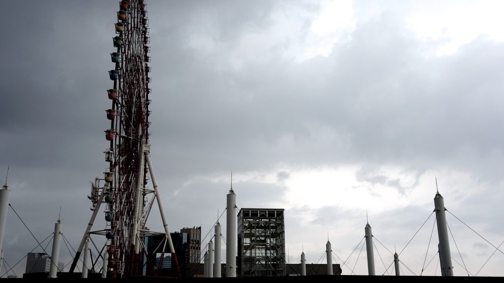 Dark Clouds with a Ferris wheel