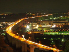 夜の瀬戸大橋