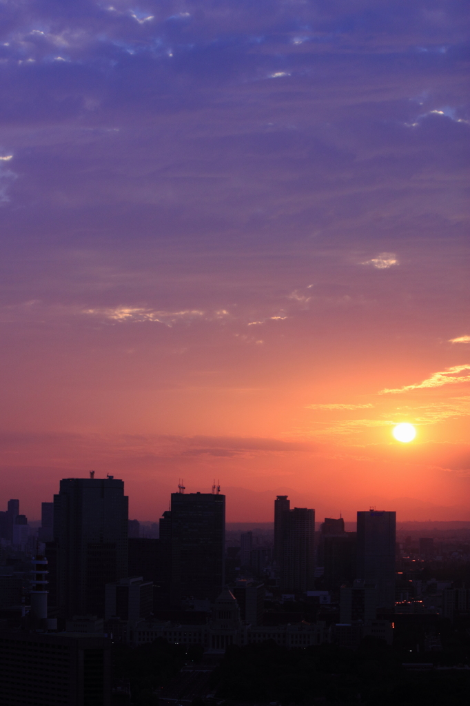 Tokyo sunset