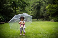 雨降り散歩の午後