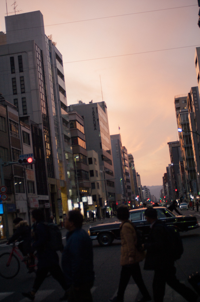 夕暮れ