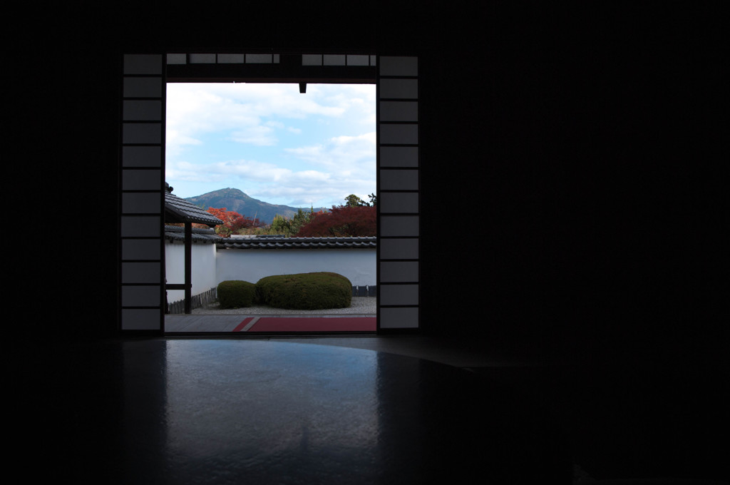 比叡山の見える部屋