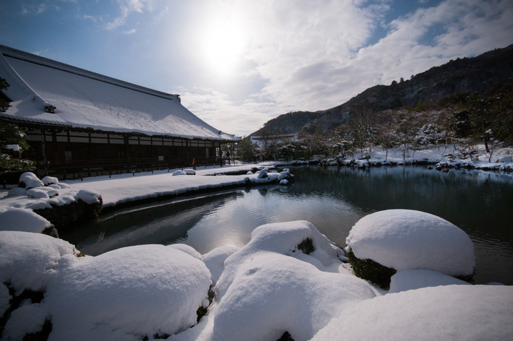 天龍寺…雪