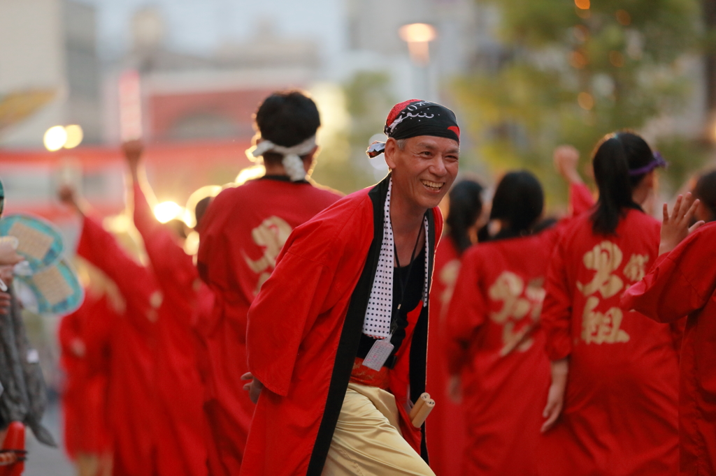 祭りの笑顔