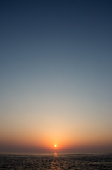 豊後水道の夕日