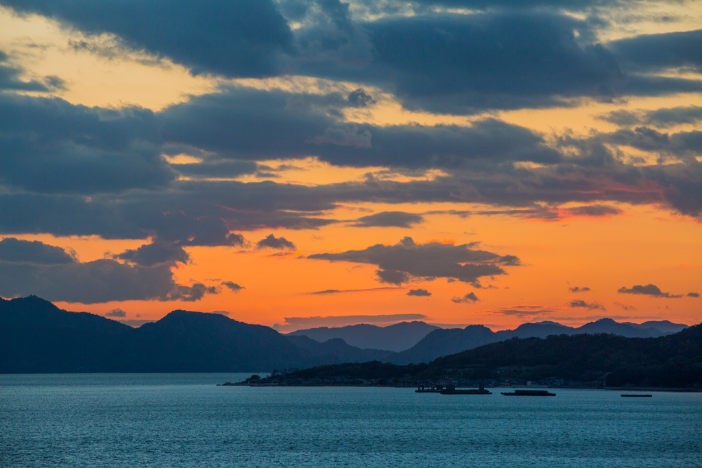 夕暮れ