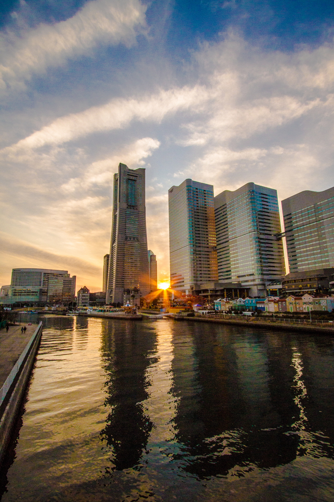 夕暮れ横浜