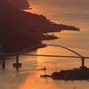 夕暮れの内海大橋