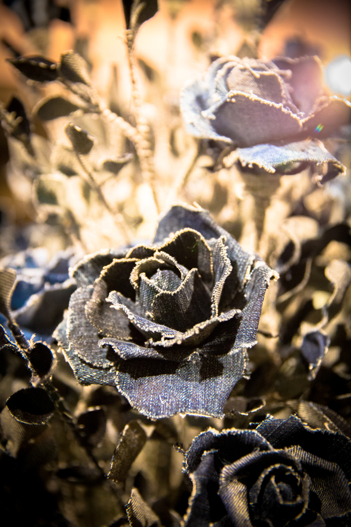 デニムの薔薇