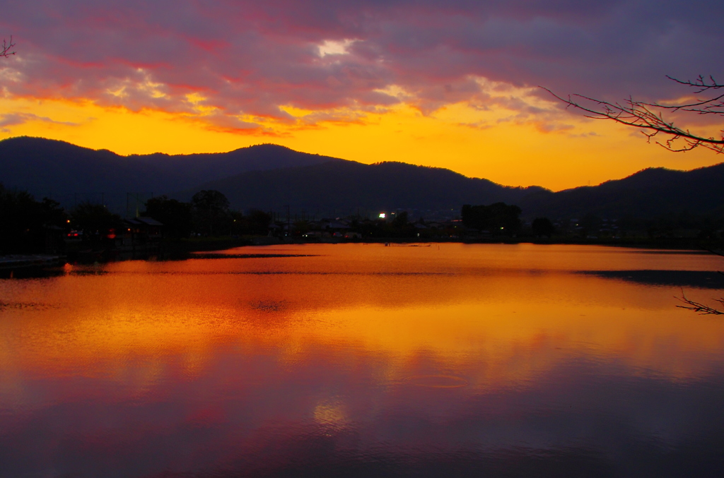 夕暮れ
