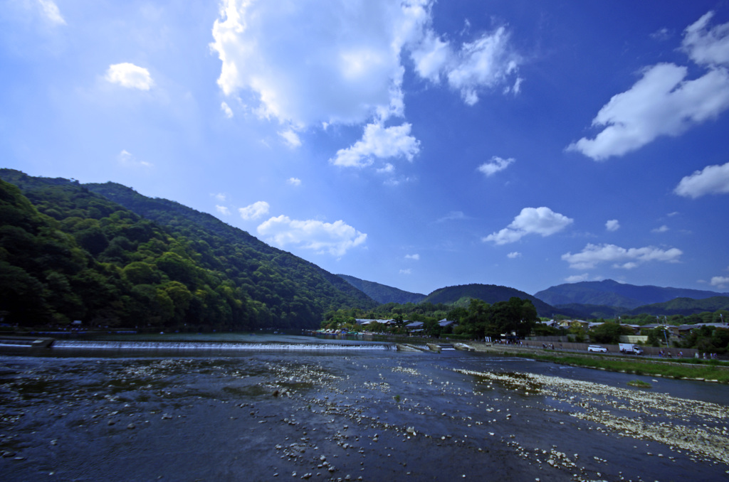 夏の終わりの嵐山