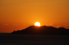 伊勢湾の朝日